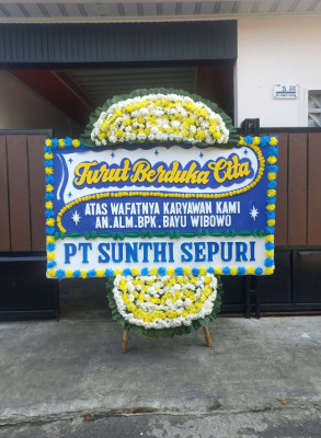 Papan Bunga Duka di Plaosan